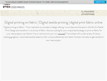 Tablet Screenshot of dtexprints.com